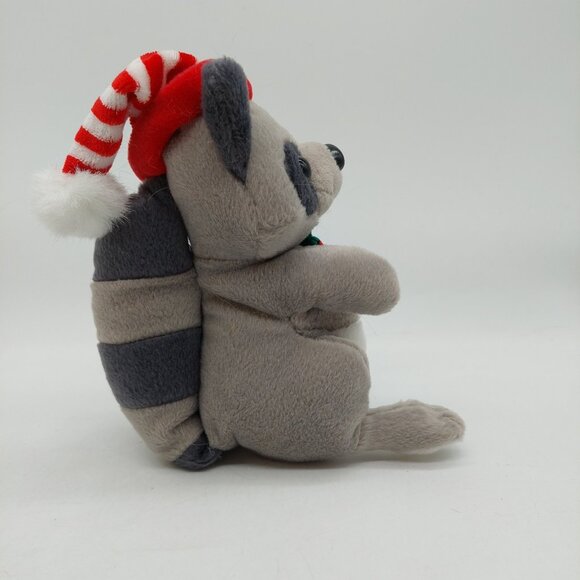 Snowden-Friends Raccoon Stuffed Christmas Plush 1998 Original Tags - Picture 6 of 10